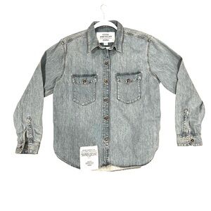ZARA x Good American Denim Shacket Overshirt Jacket 4 XL 2022